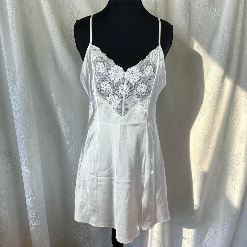Vintage Victoria’s Secret White Satin Slip Dress